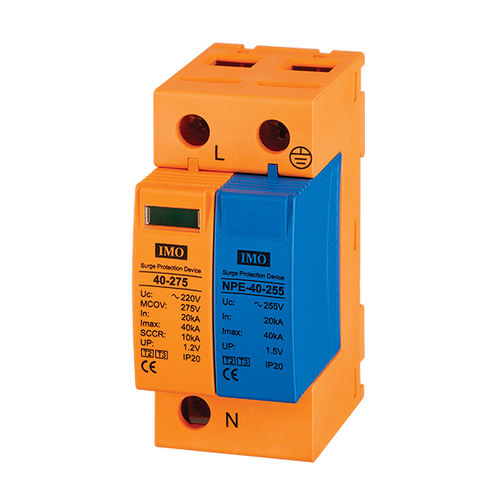 Caja de protector de sobretensión de tipo 2 - SPD2-401N - IMO Precision Controls Limited - contra sobretensión / compacta / 2 polos