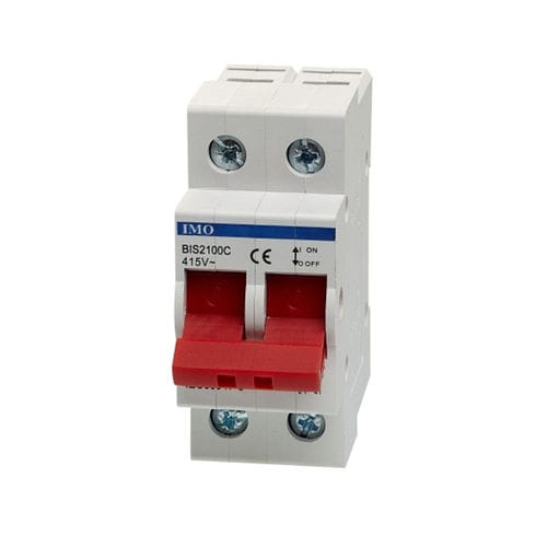 Seccionador manual - BIS2100C - IMO Precision Controls Limited - de baja tensión / 2 polos / AC