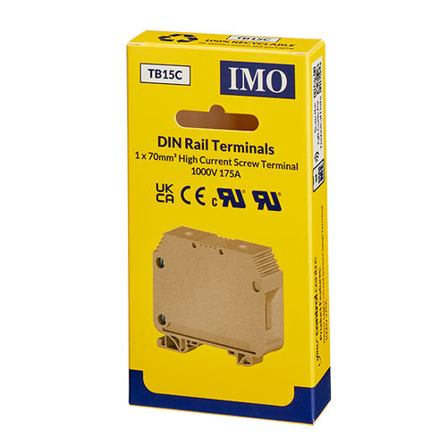 Bloque de conexión en riel-DIN - TB15C - IMO Precision Controls Limited - con tornillo / de material plástico / unipolar