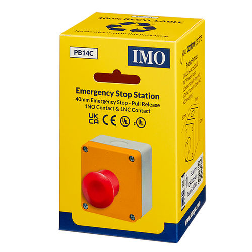 Caja botonera de parada de emergencia - PB14C - IMO Precision Controls Limited - de 1 botón / IP67