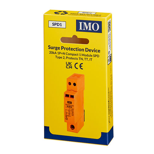 Caja de protector de sobretensión de tipo 2 - SPD1 - IMO Precision Controls Limited - contra sobretensión / 2 polos