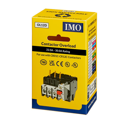 Relé de sobrecarga - OL12D - IMO Precision Controls Limited - de corriente / para montaje en contactor