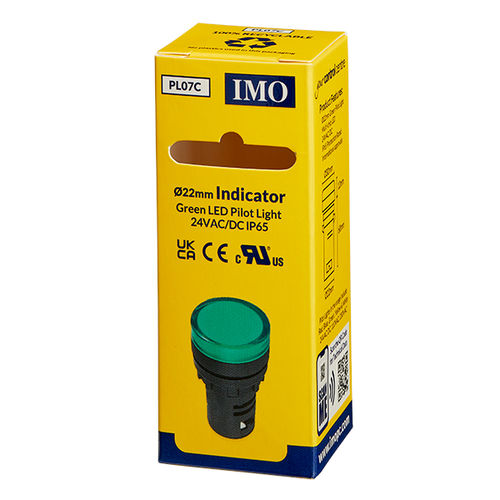 Indicador luminoso LED - PL07C - IMO Precision Controls Limited - permanente / montado en panel / IP65