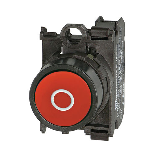 Botón pulsador de muelle - BS3DRED-0/01 - IMO Precision Controls Limited - de parada de emergencia / robusto / IP67