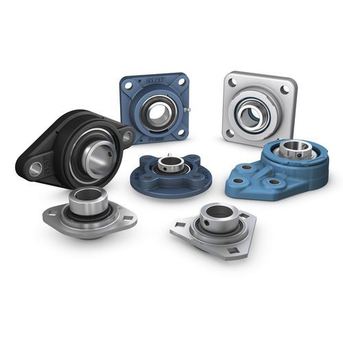 Soporte con rodamiento con brida - F series - SKF - con rodamiento de bolas / de hierro fundido / de acero inoxidable
