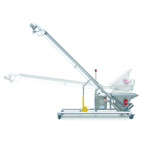 Transportador de tornillo - Helix® - Hapman - inclinado / de transporte / flexible