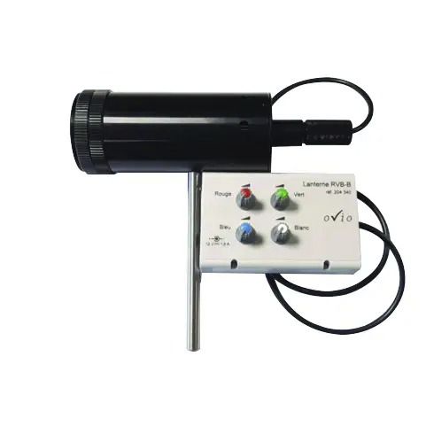 Fuente luminosa LED - 204340 - OVIO INSTRUMENTS - blanca / azul / roja