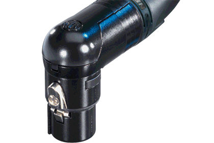 Conector de alimentación eléctrica - RX series  - Neutrik - XLR / en ángulo recto / circular