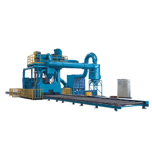 Granalladora con transportador de rodillos - RC line - Shandong Kaitai Shot Blasting Machinery Share Co., - para metal / de chapas