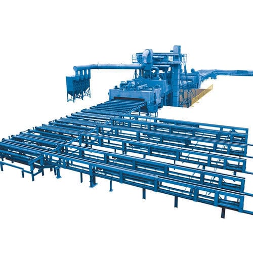 Línea de pretratamiento de superficie de cámara - XQ69  - Shandong Kaitai Shot Blasting Machinery Share Co., - automática