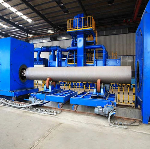Granalladora con transportador de rodillos - QGN series - Shandong Kaitai Shot Blasting Machinery Share Co., - para tuberías / para tuberías / para limpieza de superficies