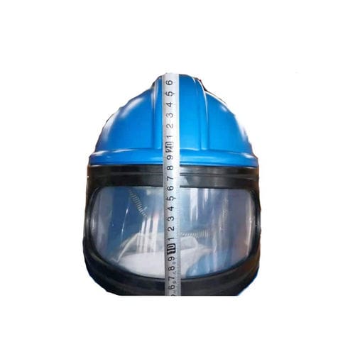 Casco para tareas de arenado - Shandong Kaitai Shot Blasting Machinery Share Co., - de plástico / amarillo / azul