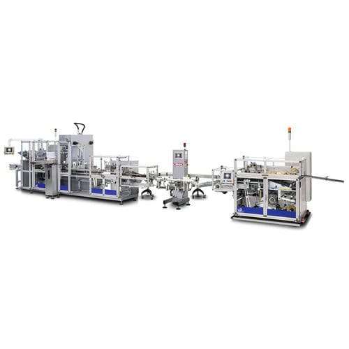 Línea de embalaje para perfumes - V2 Engineering - para multiproductos / automática