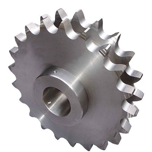 Piñón de cadenas - HANGZHOU CHINABASE MACHINERY CO., LTD. - de dientes rectos / con cubo / de acero inoxidable