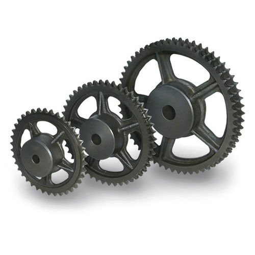 Piñón de cadenas - HANGZHOU CHINABASE MACHINERY CO., LTD. - de dientes rectos / con cubo / de hierro fundido