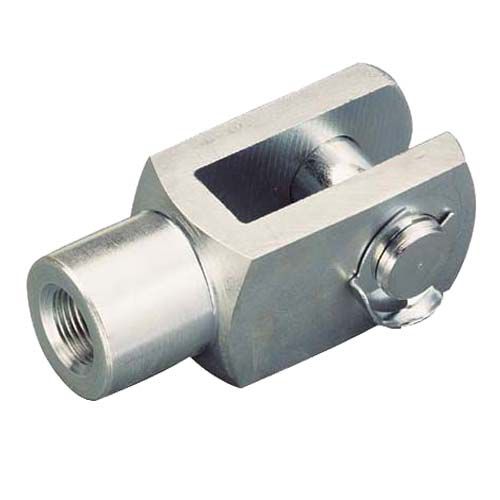 Cabeza de horquilla con boquete ovalizado - HANGZHOU CHINABASE MACHINERY CO., LTD. - con de roscado macho / con taladro transversal templado / de plástico