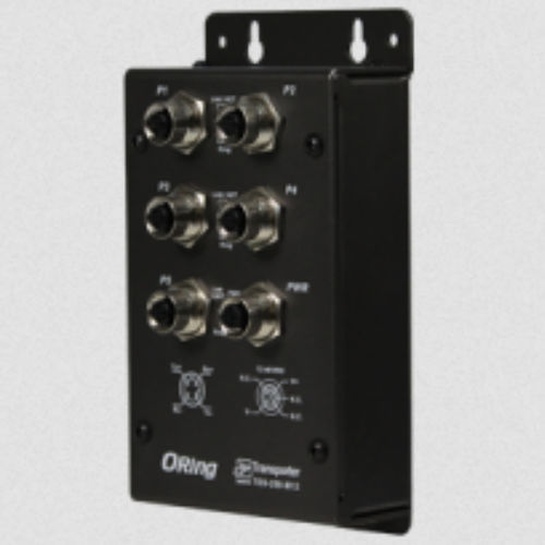 Conmutador Ethernet administrable - TES-250-M12 - Oring Industrial Networking Corp. - 5 puertos / 10/100BaseT(X) / de pared