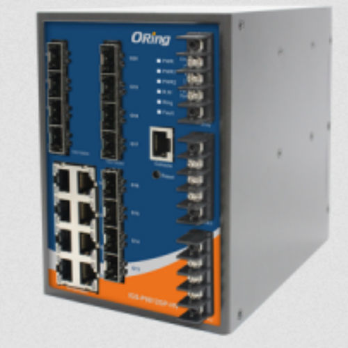 Conmutador Ethernet administrable - IGS-P9812GP series - Oring Industrial Networking Corp. - 20 puertos / gigabit / redundante