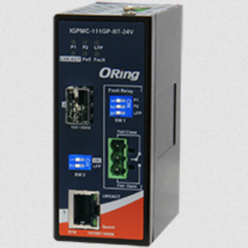 Convertidor de medios - IGPMC-111GP-BT-24V - Oring Industrial Networking Corp. - Ethernet / de fibra óptica / en riel DIN