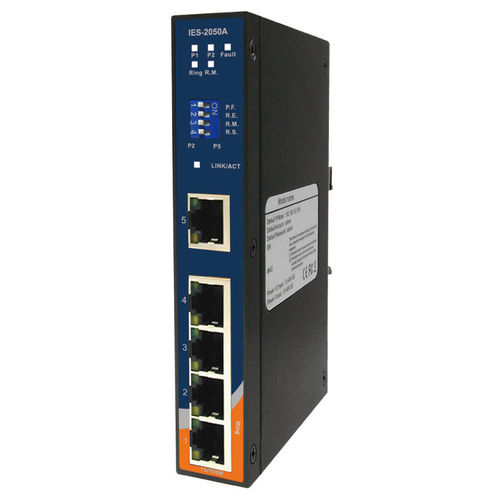 Conmutador Ethernet administrable - IES-2050A - Oring Industrial Networking Corp. - 5 puertos / 10/100BaseT(X) / de nivel 2