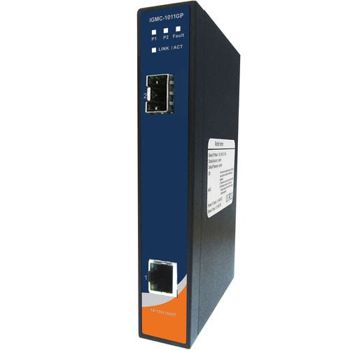 Convertidor de medios - IGMC-1011GP - Oring Industrial Networking Corp. - multimedias gigabit / Ethernet / de fibras ópticas