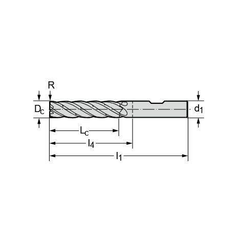 Fresa carburo sólido - MD133 - Walter Tools - de ángulos