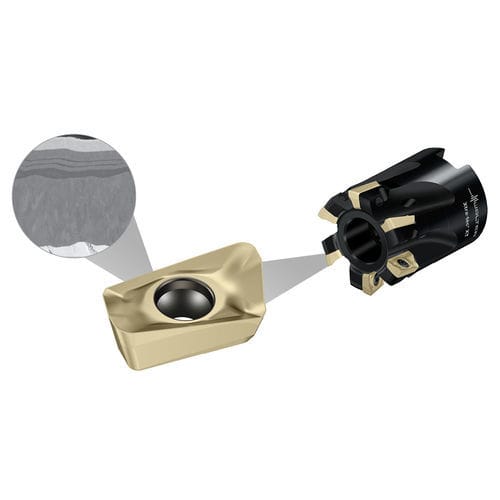 Plaquita de corte de fresado - WS series - Walter Tools - con revestimiento / con recubrimiento PVD