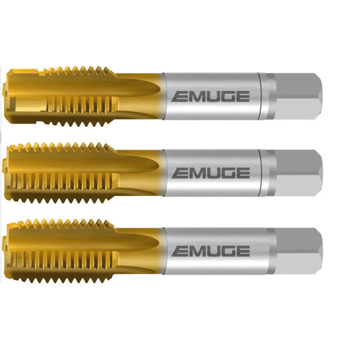 Macho de roscar monobloque - WM-sets-3S(Nr.1"Z",Nr.1,F)-TIN - EMUGE-FRANKEN - HSS-E / para acero / para hierro fundido