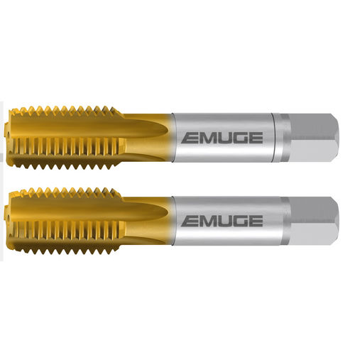 Macho de roscar monobloque - WM-set-2S(Nr.1,F)-TIN - EMUGE-FRANKEN - HSS-E / para acero / para hierro fundido