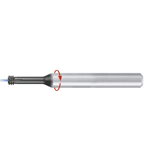 Fresa circular - ZGF-S-CUT-2xD-IKZ-HA-LH-Rot-TiAlN-T46   - EMUGE-FRANKEN - carburo sólido / de roscar / con revestimiento de TiAlN