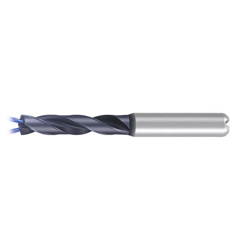 Broca monobloque - VHM-EF-DIN 6537K-HA-IK-4FF-TIALN-T14 - EMUGE-FRANKEN - para materiales no ferrosos / para acero / para aleación de titanio