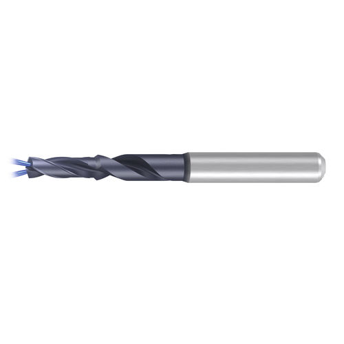 Broca monobloque - VHM-EF-Drill C-STEEL-HA-IK-4FF-TIALN-T14 - EMUGE-FRANKEN - para materiales no ferrosos / para acero / para hierro fundido