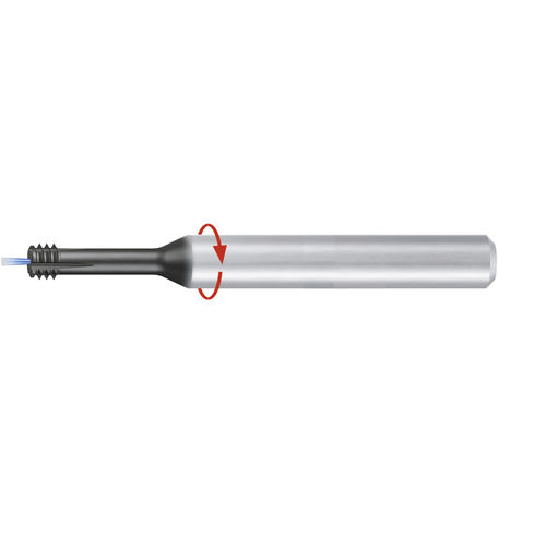 Fresa circular - ZGF-HCUT-2xD-IKZ-HA-LH-Rot-TiAlN-T46 - EMUGE-FRANKEN - carburo sólido / de roscar / con revestimiento de TiAlN