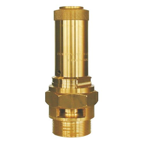 Válvula de seguridad de latón - 06205 - HEROSE - para aire / para gas / de PTFE