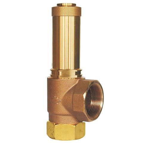 Válvula de seguridad para aire - 06395 - HEROSE - para vapor / de bronce / de PTFE