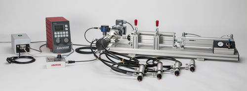 Sistema de dosificación para medios de alta viscosidad - 300 ml Cartridge Pusher System 4 valves - Henkel LOCTITE - para medios de viscosidad media / de cola / de cartucho
