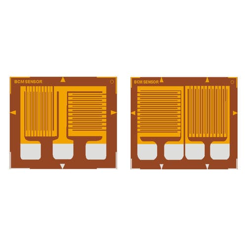 Galga extensiométrica resistiva - BB series - BCM SENSOR TECHNOLOGIES bv - de tipo roseta / biaxial de dos rejillas / de dos rejillas