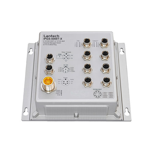 Conmutador Ethernet administrable - IPGS-5008T series - Lantech Communications Europe GmbH - 10 puertos / Gigabit Ethernet / de pared