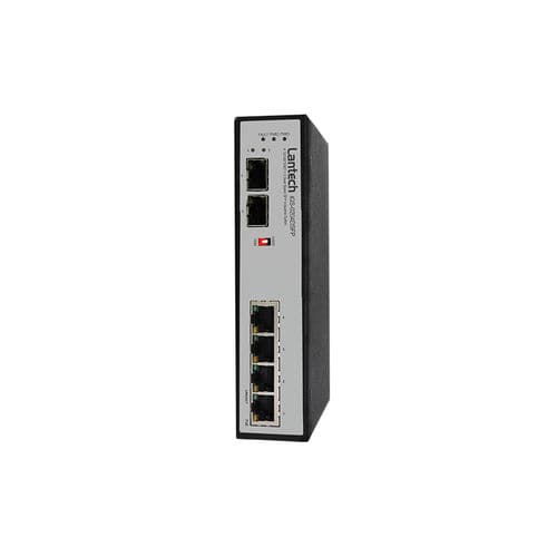 Conmutador Ethernet no administrable - IGS-0204DSFP - Lantech Communications Europe GmbH - 6 puertos / en riel DIN / de pared