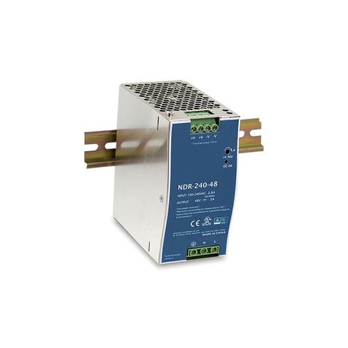 Alimentación eléctrica en riel DIN - NDR-240 series - Lantech Communications Europe GmbH - AC/DC / con protección contra sobrecargas / con protección contra cortocircuitos