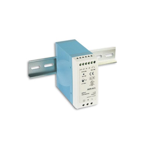 Alimentación eléctrica en riel DIN - MDR-40 series - Lantech Communications Europe GmbH - AC/DC / con protección contra sobrecargas / con protección contra cortocircuitos