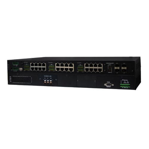 Conmutador Ethernet administrable - IPES-3424DSFP-2P-PT series - Lantech Communications Europe GmbH - 28 puertos / gigabit / en riel DIN