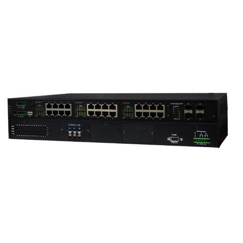 Conmutador Ethernet administrable - IES-3424DSFP-2P-PT series - Lantech Communications Europe GmbH - 28 puertos / gigabit / en bastidor