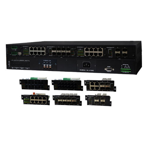 Conmutador Ethernet administrable - IPGS-5400-2P series - Lantech Communications Europe GmbH - 28 puertos / Gigabit Ethernet / rack de 19"