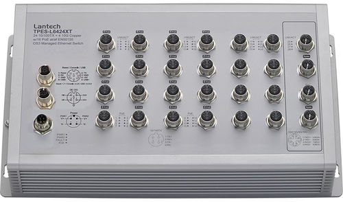 Conmutador Ethernet administrable - TPES-L6424XT series - Lantech Communications Europe GmbH - 28 puertos / 5G / de pared