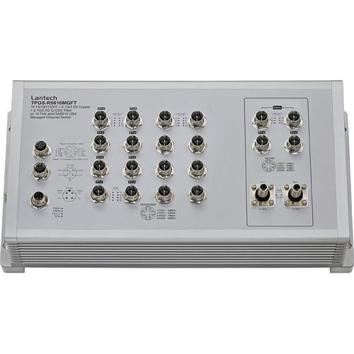 Conmutador Ethernet inteligente - TPGS-R5616MGFT series - Lantech Communications Europe GmbH - 22 puertos / con caja / de pared