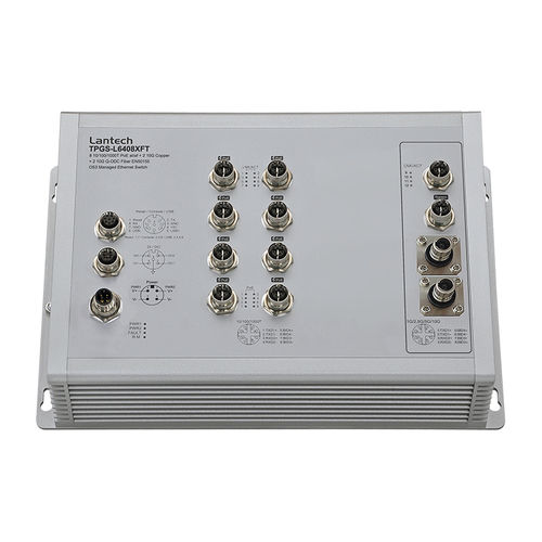 Conmutador Ethernet administrable - TPGS-L6408XFT series - Lantech Communications Europe GmbH - 12 puertos / de nivel 2 / de nivel 3