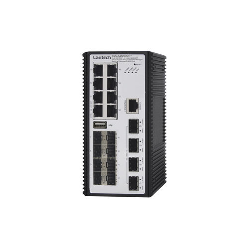 Conmutador Ethernet administrable - IGS-6488XSFP series - Lantech Communications Europe GmbH - 20 puertos / gigabit / en riel DIN