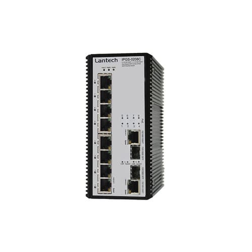 Conmutador Ethernet no administrable - IPGS-0208C series - Lantech Communications Europe GmbH - 10 puertos / gigabit / con enlace inalámbrico