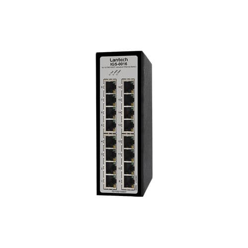 Conmutador Ethernet no administrable - IGS-0016 series - Lantech Communications Europe GmbH - 16 puertos / 10/100BaseT(X) / con enlace inalámbrico